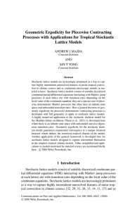 Geometric Ergodicity for Piecewise Contracting Processes with Applications for Tropical Stochastic