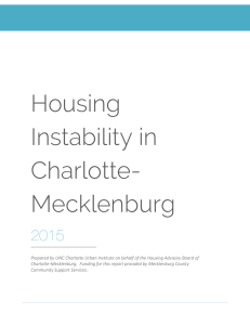 Housing Instability in Charlotte-