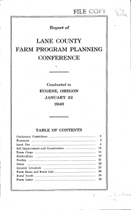 FARM PROGRAM PLANNING LANE COUNTY CONFERENCE FIL