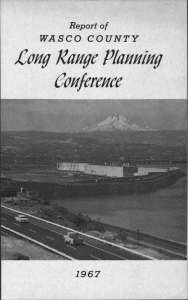 Long Range Planning Conference WASCO COUNTY 1967