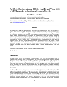 An Effect of Savings reducing Oil Price Volatility and Vulnerability