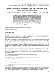 Proceedings of European Business Research Conference