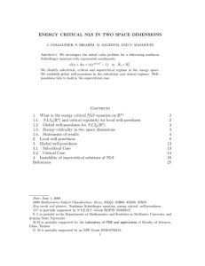 ENERGY CRITICAL NLS IN TWO SPACE DIMENSIONS