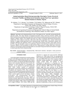 Asian Journal of Agricultural Sciences 3(2): 87-93, 2011 ISSN: 2041-3890