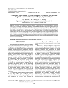 Asian Journal of Agricultural Sciences 3(5): 389-392, 2011 ISSN: 2041-3890