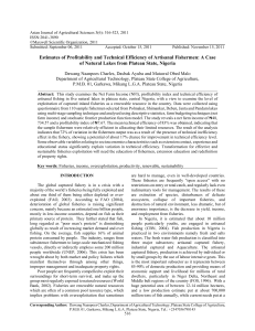 Asian Journal of Agricultural Sciences 3(6): 516-523, 2011 ISSN:2041-3890