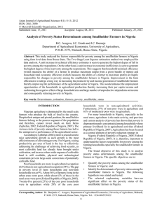 Asian Journal of Agricultural Sciences 4(1): 8-15, 2012 ISSN: 2041-3890