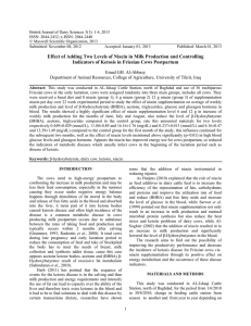 British Journal of Dairy Sciences 3(1): 1-4, 2013