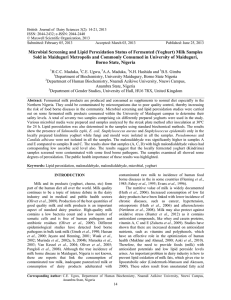 British  Journal of  Dairy Sciences 3(2): 14-21, 2013