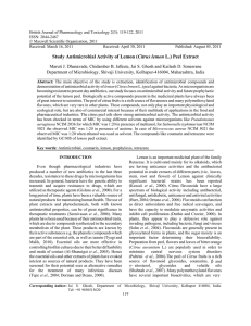 British Journal of Pharmacology and Toxicology 2(3): 119-122, 2011 ISSN: 2044-2467