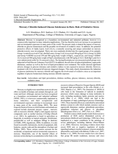 British Journal of Pharmacology and Toxicology 3(1): 7-12, 2012 ISSN: 2044-2467