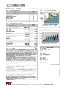Dashboard Report: August 2012 2012 August