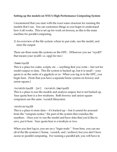 Setting up the models on NYU’s High Performance Computing System
