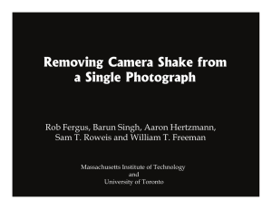 Removing Camera Shake from a Single Photograph