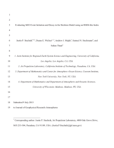 1 2 Evaluating MJO Event Initiation and Decay in the Skeleton Model...