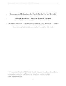 Reemergence Mechanisms for North Pacific Sea Ice Revealed