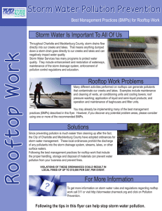 Storm Water Pollution Prevention