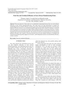 Current Research Journal of Economic Theory 2(2): 69-75, 2010 ISSN: 2042-485X