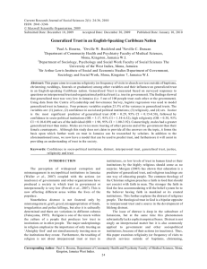 Current Research Journal of Social Sciences 2(1): 24-36, 2010 ISSN: 2041-3246