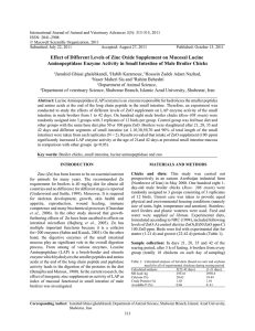 International Journal of Animal and Veterinary Advances 3(5): 313-315, 2011