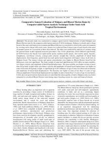 International Journal of Animal and Veterinary Advance 2(1): 26-30, 2010