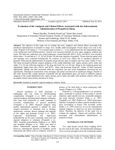 International Journal of Animal and Veterinary Advances 6(3): 112-115, 2014