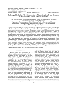 International Journal of Animal and Veterinary Advances 6(4): 122-129, 2014