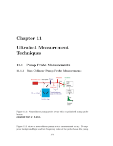 Chapter 11 Ultrafast Measurement Techniques 11.1