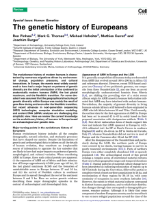 The genetic history of
