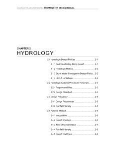 HYDROLOGY  CHAPTER 2