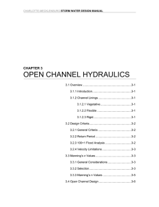OPEN CHANNEL HYDRAULICS  CHAPTER 3