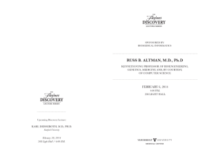 RUSS B. ALTMAN, M.D., Ph.D FEBRUARY 6, 2014