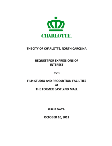 THE CITY OF CHARLOTTE, NORTH CAROLINA REQUEST FOR EXPRESSIONS OF INTEREST