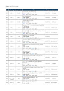 GSC8 list of documents