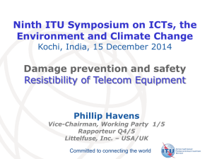 Ninth ITU Symposium on ICTs, the Environment and Climate Change