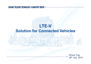 LTE-V Solution for Connected Vehicles Zhang Ying 28