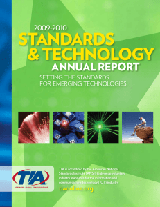 STandardS &amp; Technology annual reporT 2009-2010