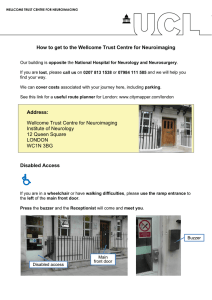   How to get to the Wellcome Trust Centre for Neuroimaging Address: