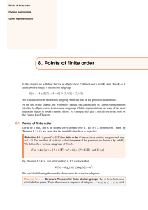 8. Points of finite order
