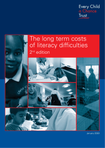 The long term costs of literacy difficulties 2 edition