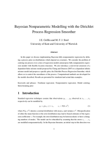 Bayesian Nonparametric Modelling with the Dirichlet Process Regression Smoother