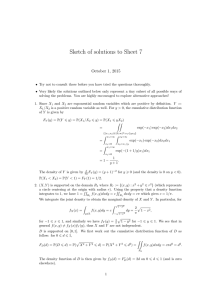 Sketch of solutions to Sheet 7 October 1, 2015