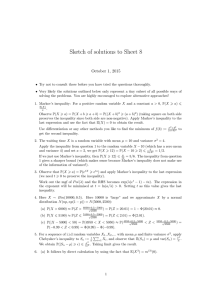 Sketch of solutions to Sheet 8 October 1, 2015