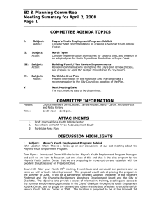 ED &amp; Planning Committee Meeting Summary for April 2, 2008 Page 1