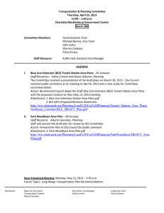 Transportation &amp; Planning Committee Thursday, April 25, 2013 12:00 – 1:30 p.m.