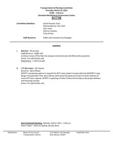 Transportation &amp; Planning Committee Thursday, March 22, 2012 12:00 – 1:30 p.m.