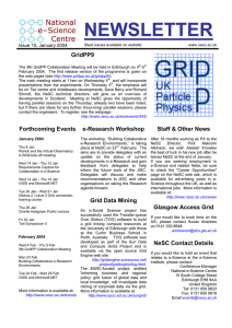 NEWSLETTER  GridPP9 Issue 15, January 2004