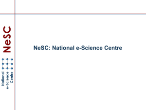 NeSC: National e-Science Centre