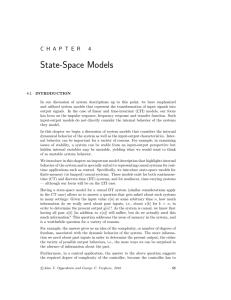State-Space Models C H A P T E R 4