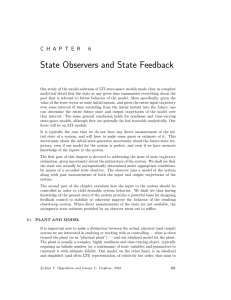 State Observers and State Feedback 6